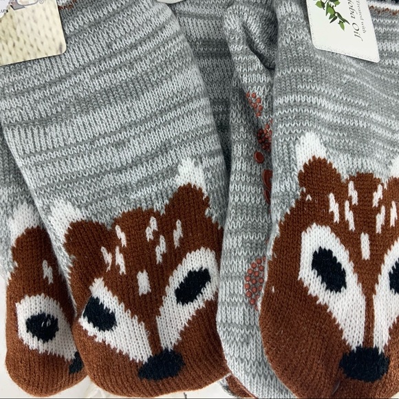 Muk Luks Accessories - Muk Luks fox print cabin sock